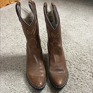 Kids Brown Western Boots